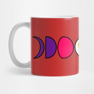 Pride Moons Polyamorous Mug